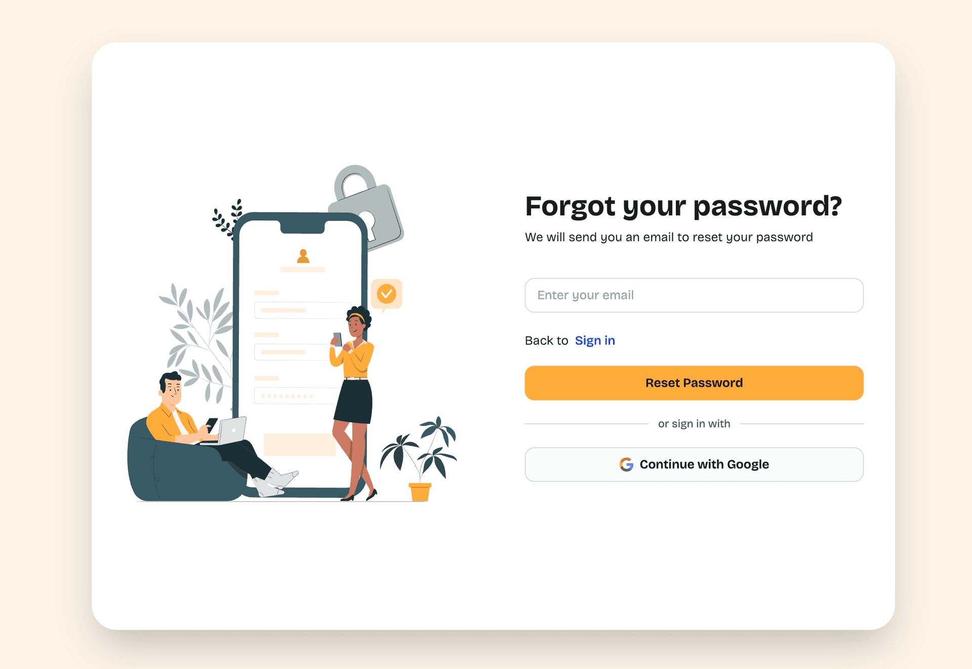 Oktoprism forgot password page