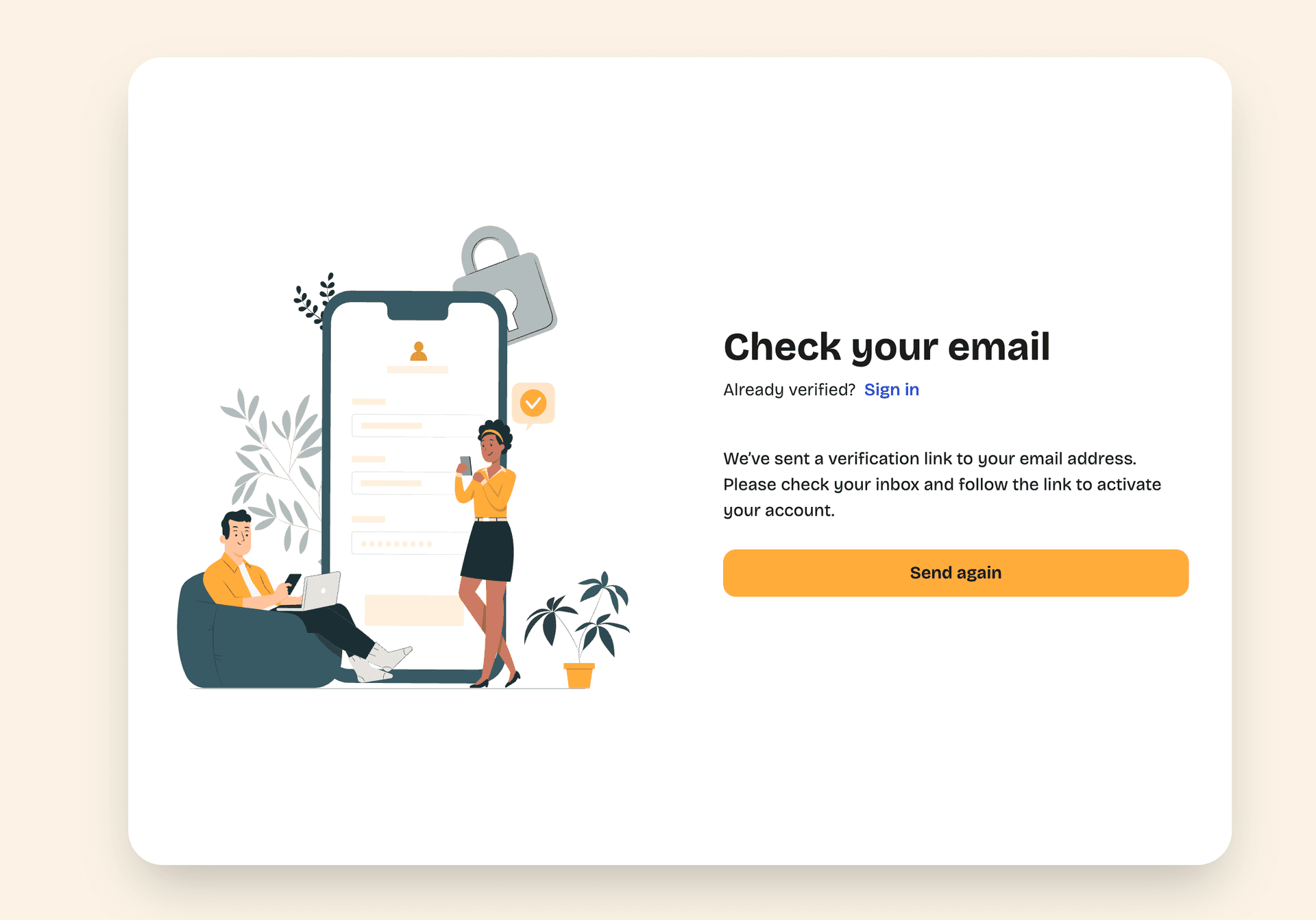 Oktoprism verify email page